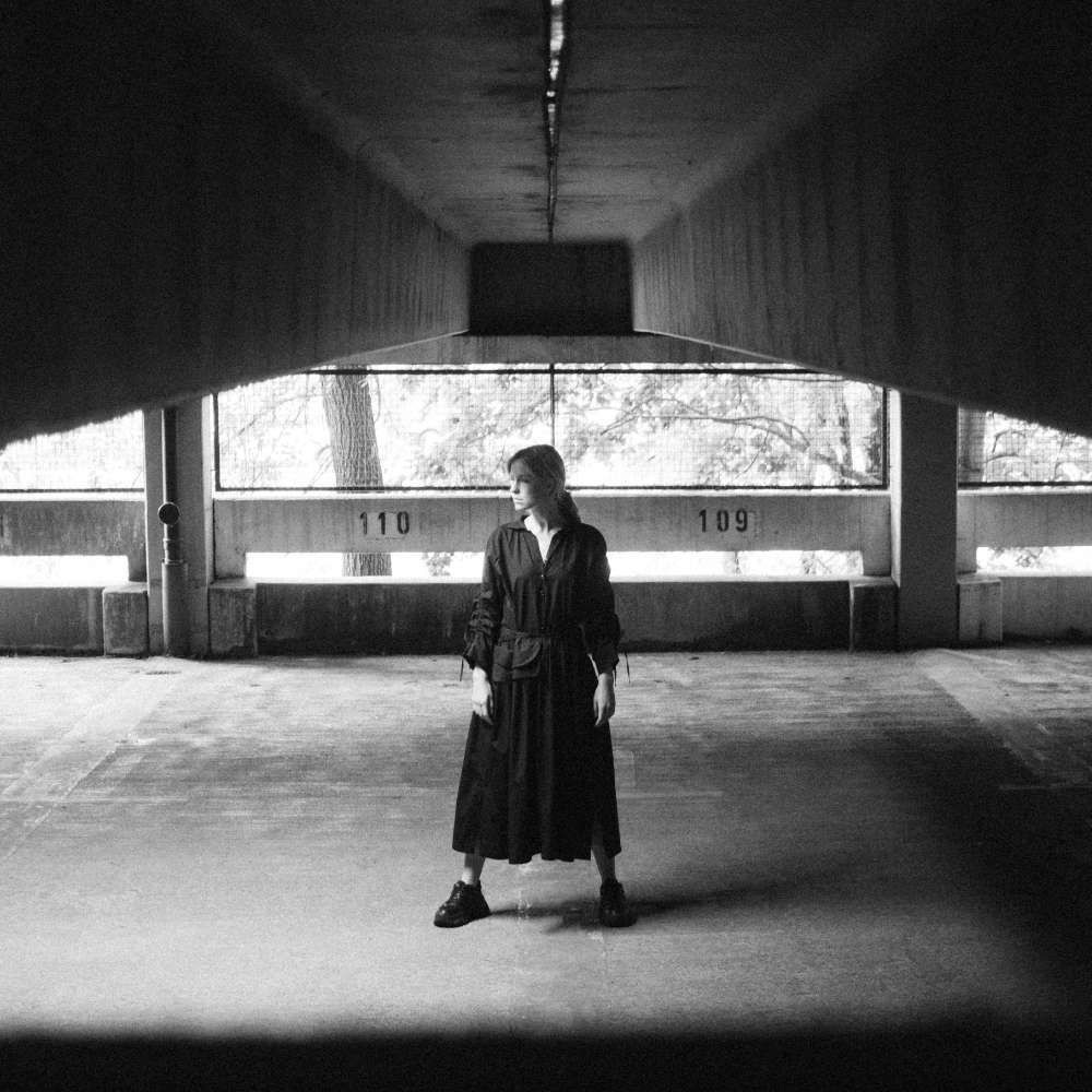 oversized Kleid mit gerafften Ärmeln