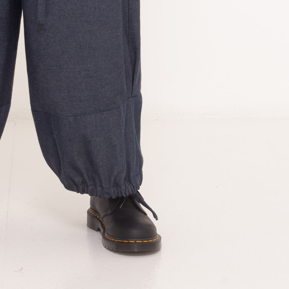 oversized culottes made of organic denim