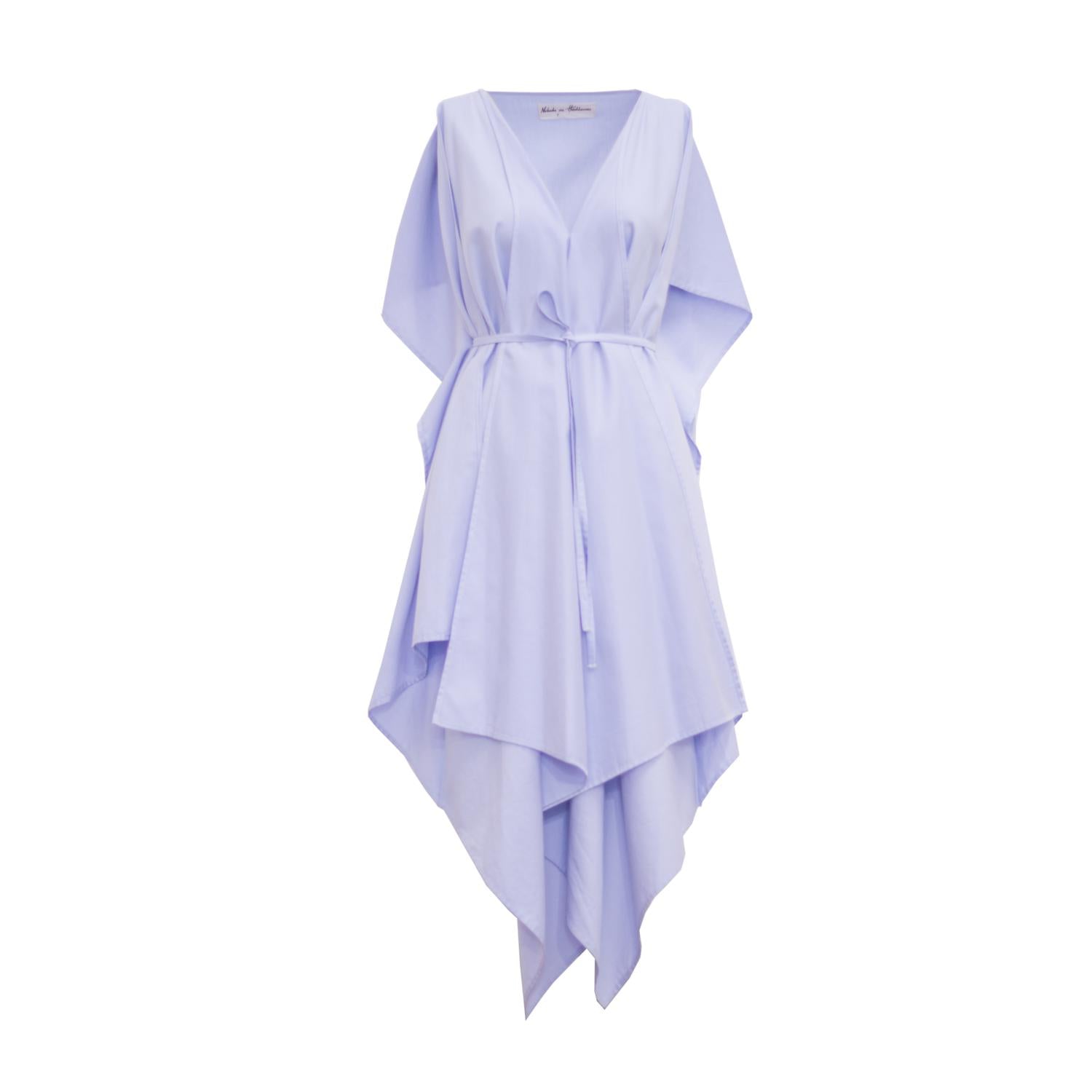 draped cocktail dress made of organic satin