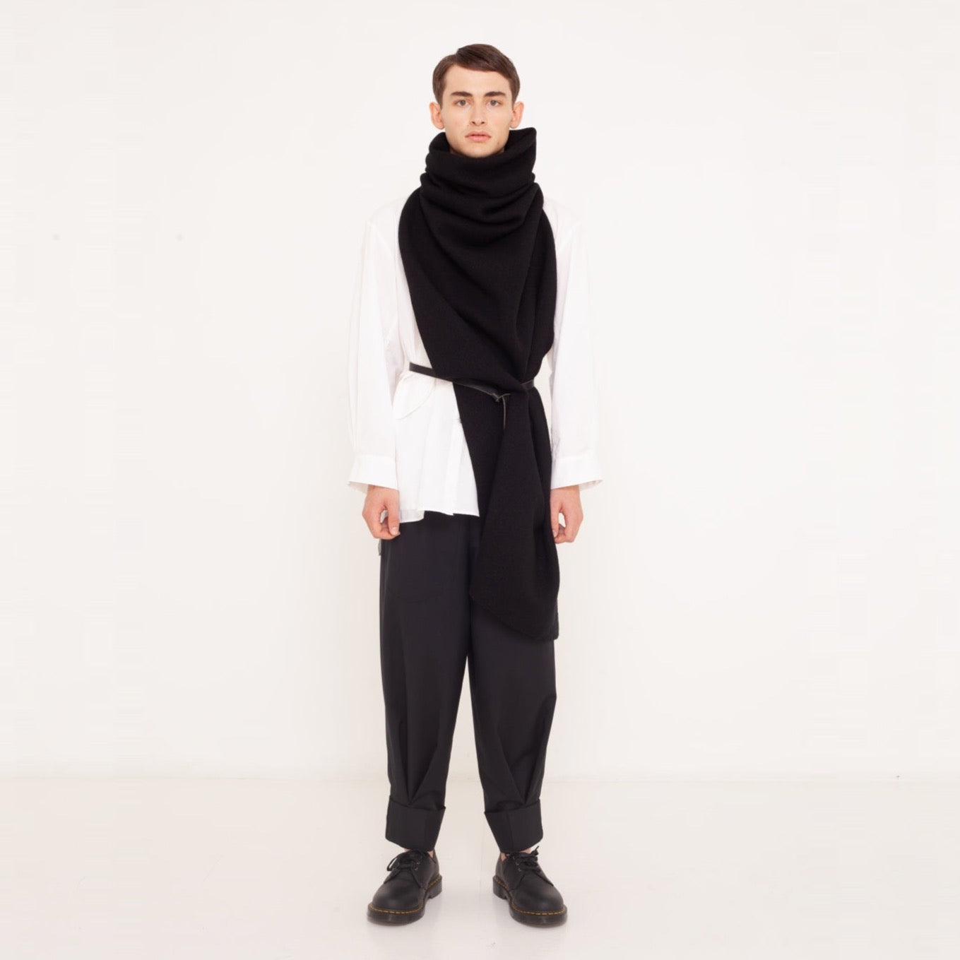 2 draped scarf made of organic boiled-wool 2023-01-03-WasteLessFashion by Natascha von Hirschhausen WasteLessFuture.jpg