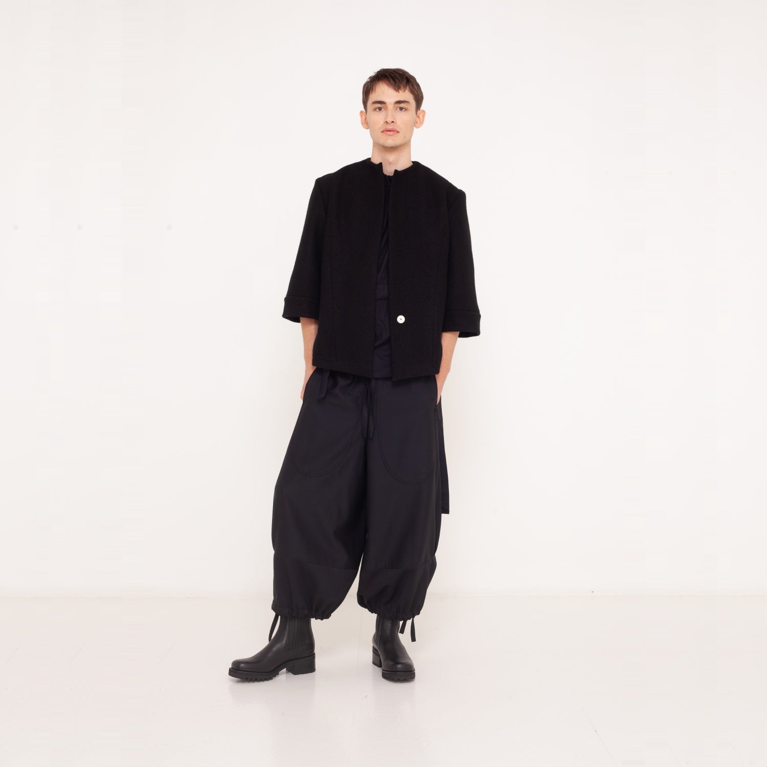 oversized culottes made of organic denim