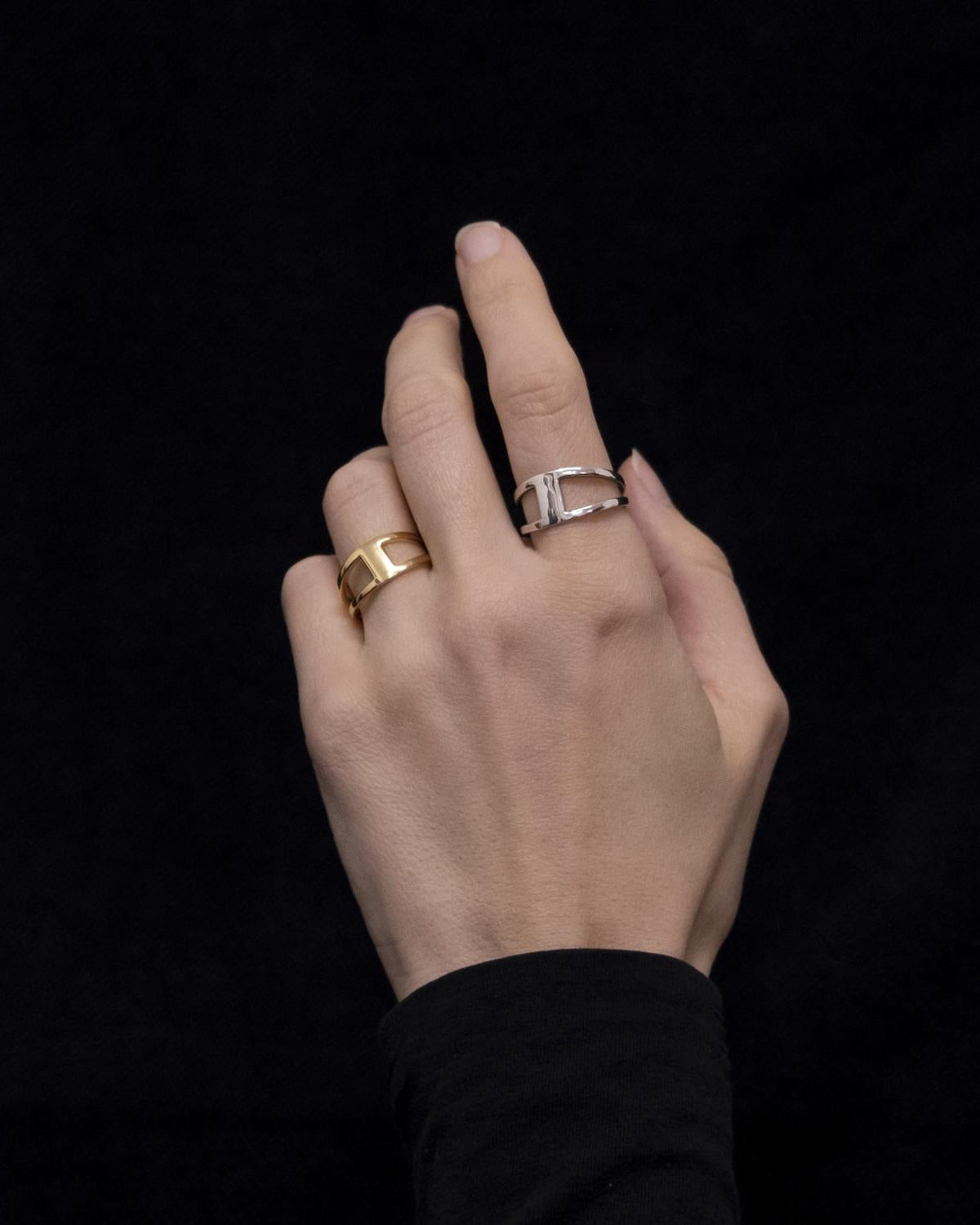 minimalist silver ring
