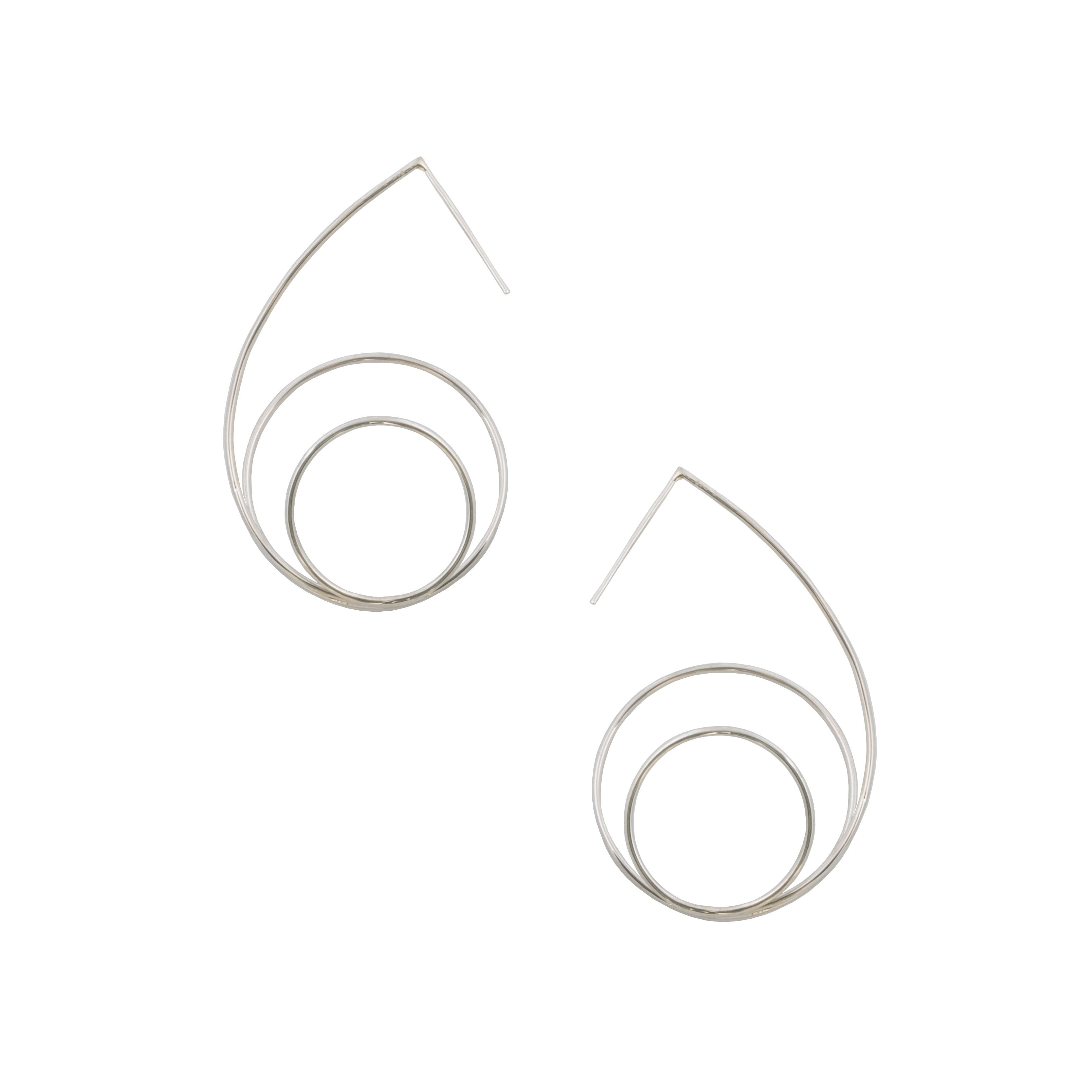 2nd love - moderne Creole aus recyceltem Silber