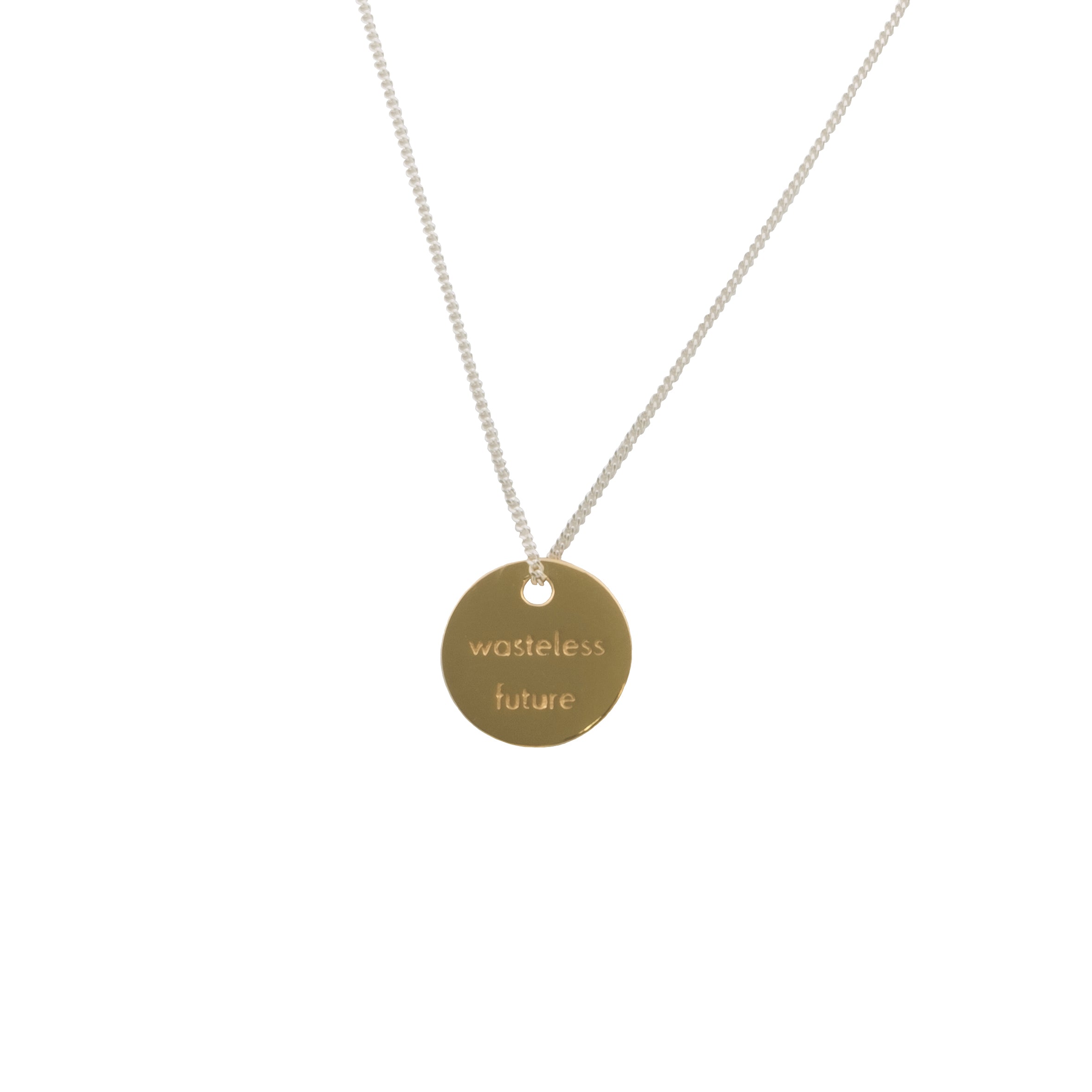 FuckFastFashion Anhänger mit Kette
