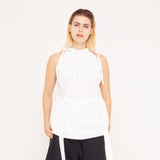 elegant poplin-top with kangoroo-pocket