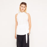elegant poplin-top with kangoroo-pocket