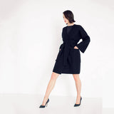 woolen coat in minimal design by Natascha von Hirschhausen fashion design made in Berlin