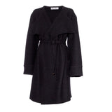 elegant oversized coat made of organic wool by Natascha von Hirschhausen fashion design made in Berlin