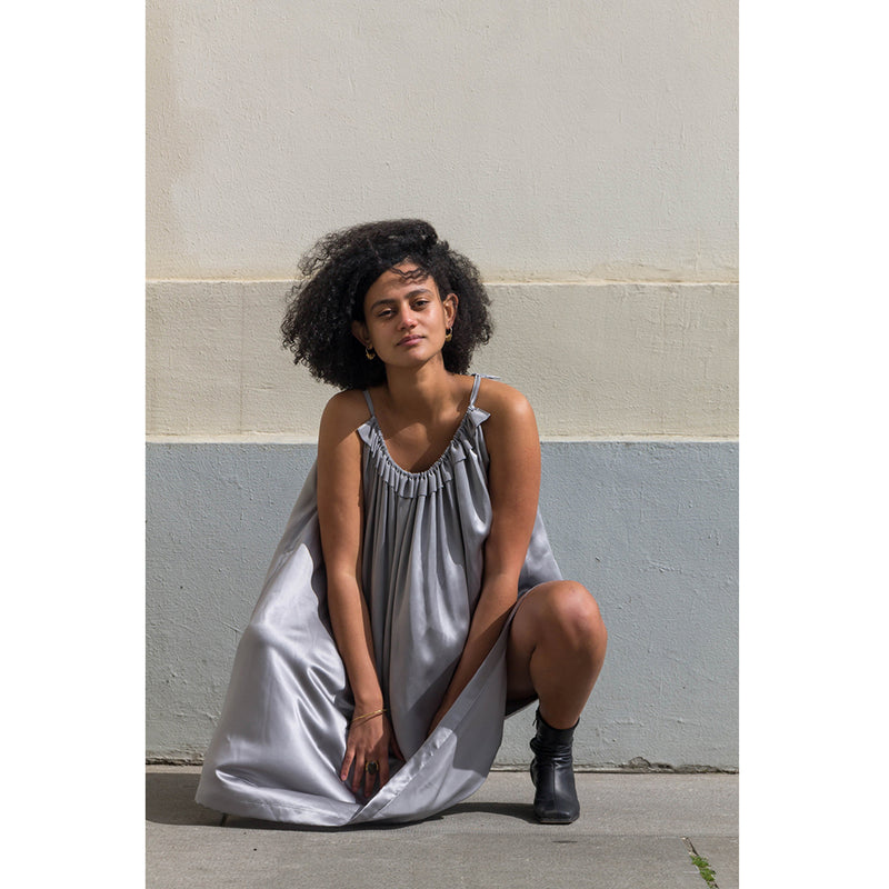 short dress made of peace silk