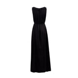elegant jersey dress with ruffles by Natascha von Hirschhausen fashion design made in Berlin