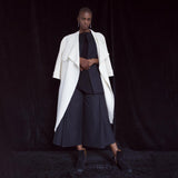 elegant oversized coat made of organic wool by Natascha von Hirschhausen fashion design made in Berlin