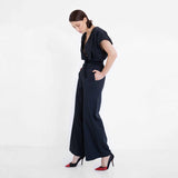 minimal design jumpsuit made of organic cotton by Natascha von Hirschhausen fashion design made in Berlin