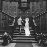 modern bridal dress made of Peace Silk by Natascha von Hirschhausen fashion design made in Berlin