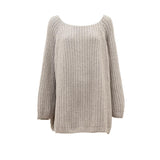 oversized  knit pullover made of pure cashmere by Natascha von Hirschhausen fashion design made in Berlin