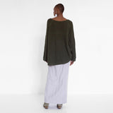 oversized  knit pullover made of pure cashmere by Natascha von Hirschhausen fashion design made in Berlin