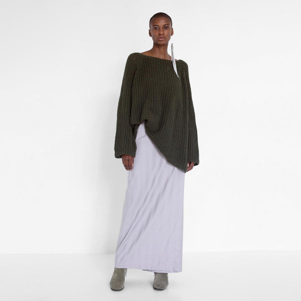 oversized  knit pullover made of pure cashmere by Natascha von Hirschhausen fashion design made in Berlin