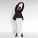 versatile blouse with ruffled sleeves by Natascha von Hirschhausen fashion design made in Berlin