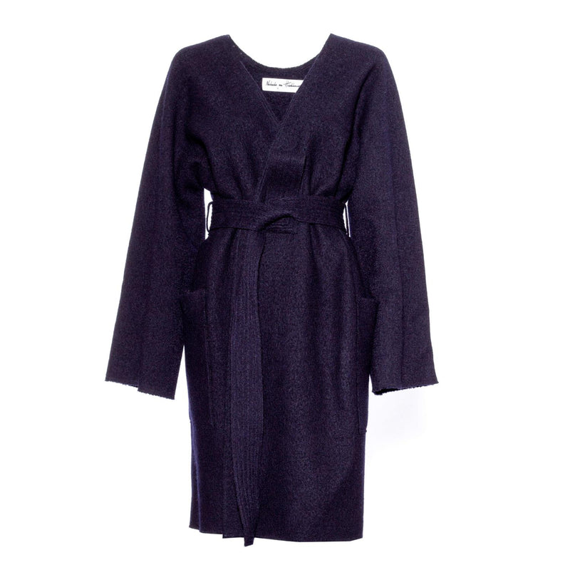 woolen coat in minimal design by Natascha von Hirschhausen fashion design made in Berlin